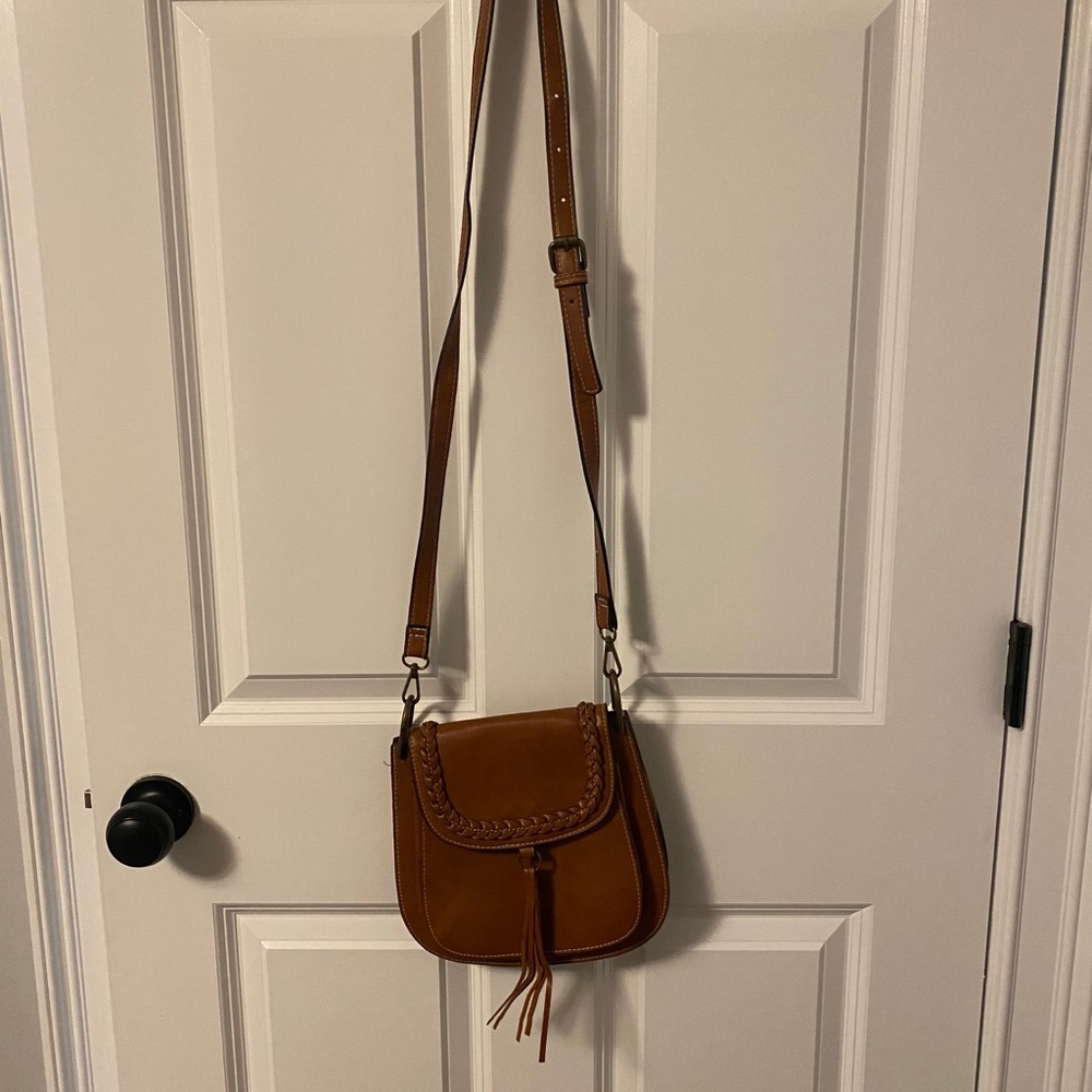 Leather satchel crossbody